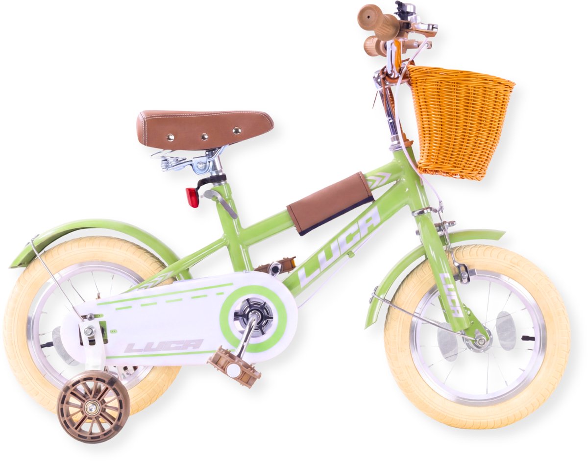 Buxibo - Kinderfiets voor Jongens - Luca - 12 Inch - Groen