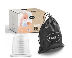 FASCIQ® Cupping Cup Large Ø 7 cm- bindweefselmassage, fascia behandeling - siliconen cup - massage - huidverbetering