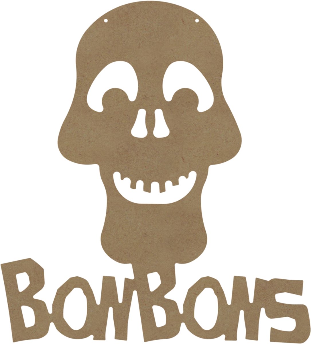 Gomille MDF Hanger Doodshoofd Halloween Decoratie Bonbons.
