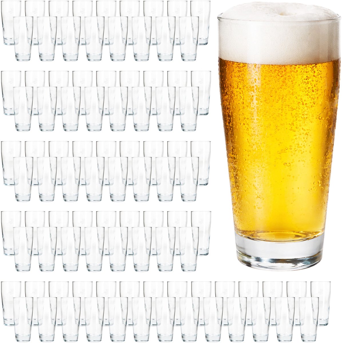 96-delige set bierglazen WILLIBECHER 0,2L geeicht van glas – 42077