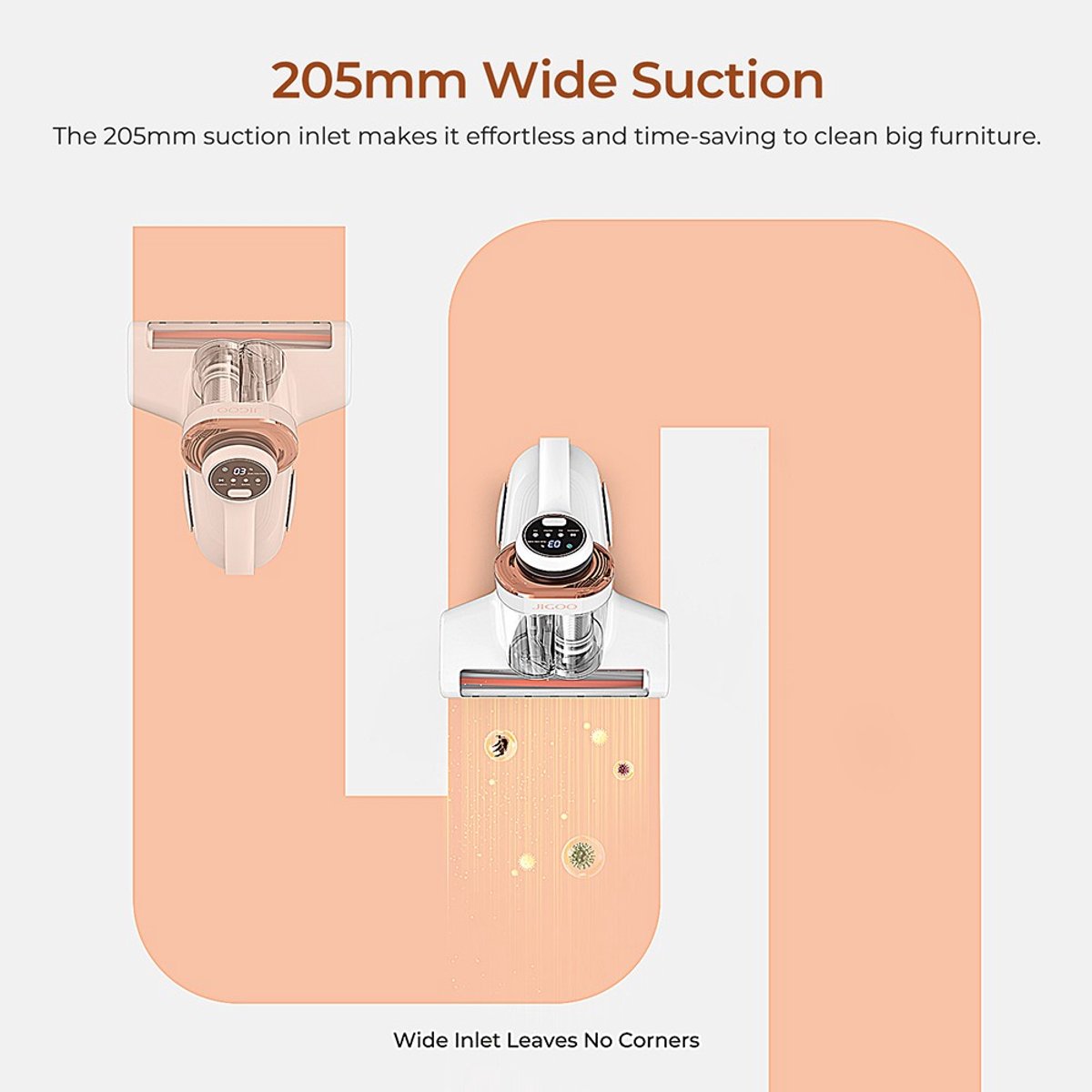 Ansett JIGOO J300 Stofzuiger met 13KPa Zuigkracht en UV Licht - afbeelding 3