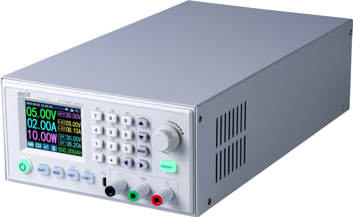 Joy-it PS1440-C-PRO-RS485 Labvoeding, regelbaar 0 - 60 V 0 - 24 A 1440 W 1x RS485 Op afstand bedienbaar, Programmeerbaa