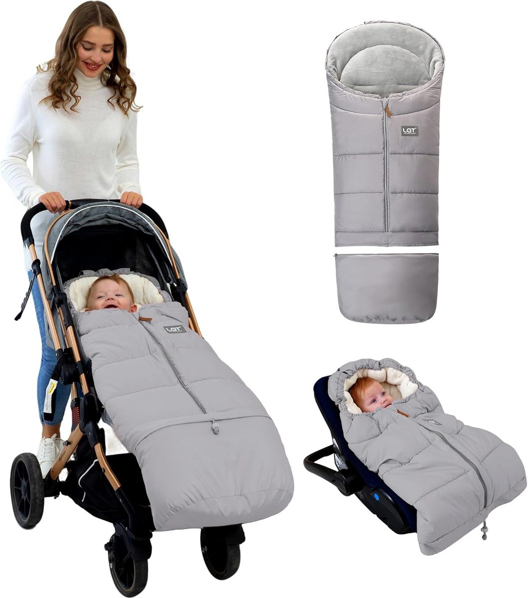 Warme Voetenzak Kinderwagen Winter - Universeel & Ademend Grijs