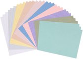 Vaessen Creative Feutre - 30 x 42 cm - 1 mm - 30 Feuilles Hobbyfeutre - 10 Couleurs Pastel - Assorti