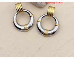 Oorbellen Si Amor Sieraden EW2929-D-YH Roestvrij Staal Kleur Goud