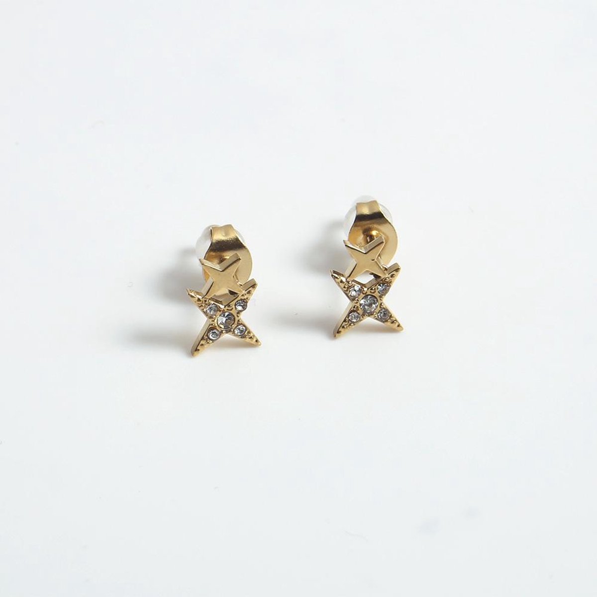 Oorbellen Si Amor Sieraden EW2776-G-14K Roestvrij Staal Kleur Goud