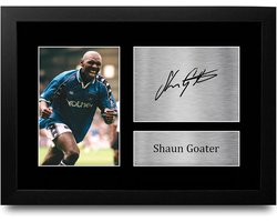 Ingelijste A4 Foto Shaun Goater Manchester City Cadeau voor Voetbalfans