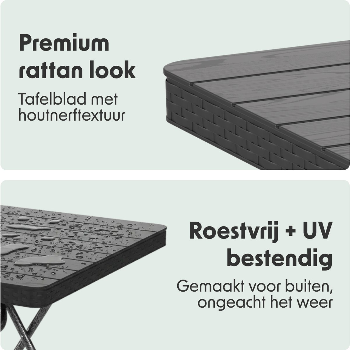 LifeGoods LifeGoods Klapstoelen met Tafel Bistroset - afbeelding 3