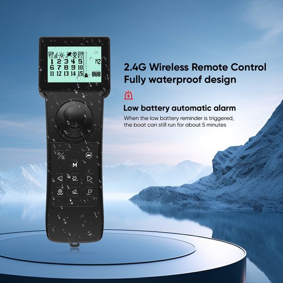 LOKEEVAN D50B GPS Voerboot - 2KG laadvermogen - Dubbele 15600 mAh-batterij - 500m bereik - Wit — afbeelding 5