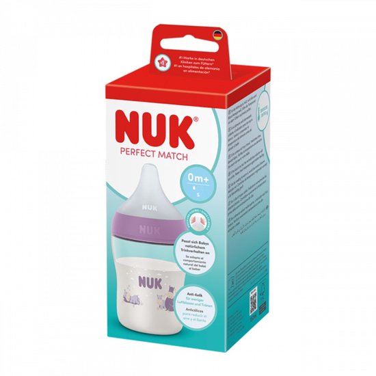 NUK Perfect Match Babyfles met Temperatuurindicator 150 ml - Siliconen Speen S 150 ml van Nuk — afbeelding 4