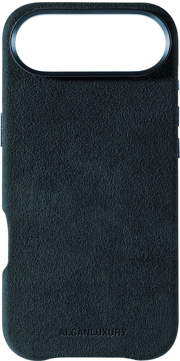 Alcanluxury Alcantara telefoonhoesje geschikt voor Apple iPhone 17 Air - Navy Blue