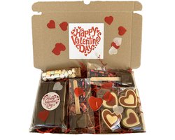 Valentijn choco brievenbus cadeau - chocoladestick - marshmallows - chocolade