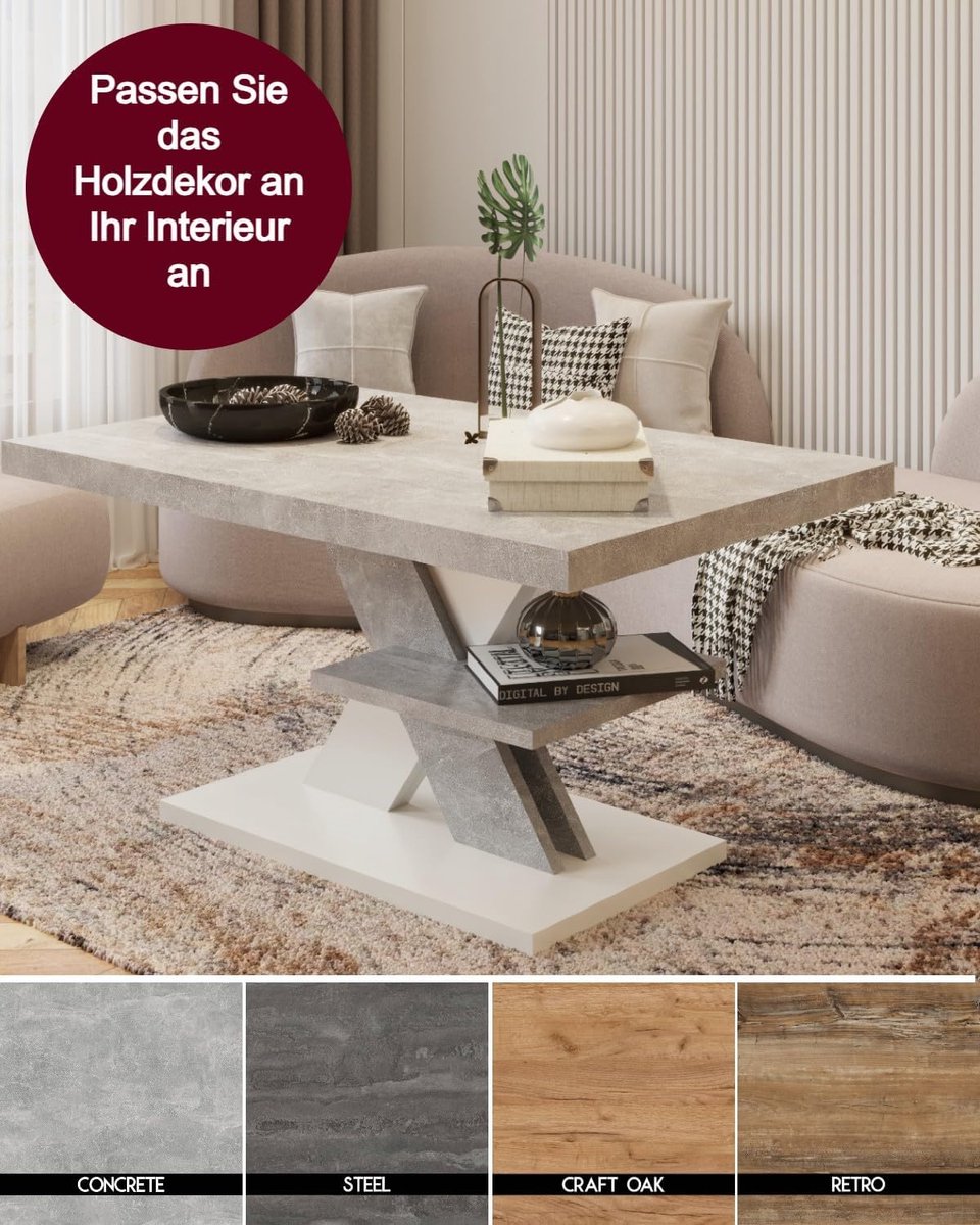 Salontafel Wolkvorm 91x63x38,8 cm – Design Bijzettafel met Organisch Blad en 4 Poten – Moderne Zwarte Koffietafel voor Woonkamer en Kleine Ruimtes – Pauwhome