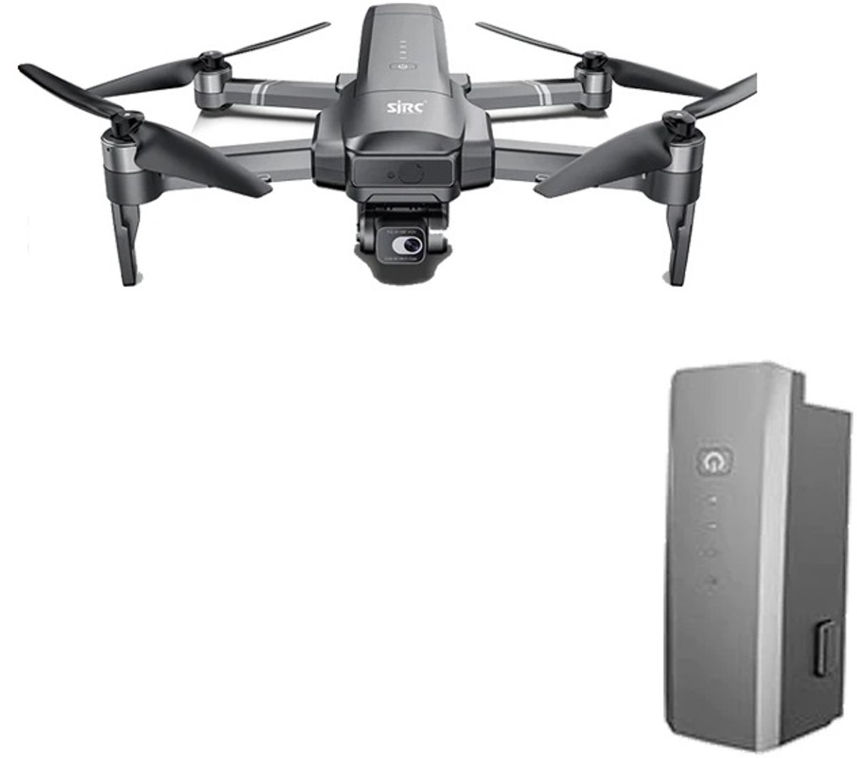 LUXWALLET Skyline Ultra Instinct V2 F22 Pro Drone Batterij 2500mAh – 7.4V LiPo Accu – Originele Reserve Accu – Grijs