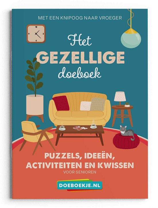 Foto: Het gezellige doeboek voor senioren puzzelen spelletjes idee n kwissen terug in de tijd nostalgie voor 50 ers