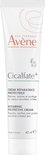 Witte tube met rode en grijze tekst. Avene Cicalfate+ crème voor gevoelige, geïrriteerde huid.