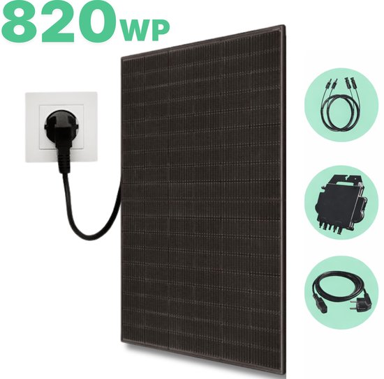 Zonnepaneelset compleet 630 Watt 12V incl. omvormer en Lithium accu