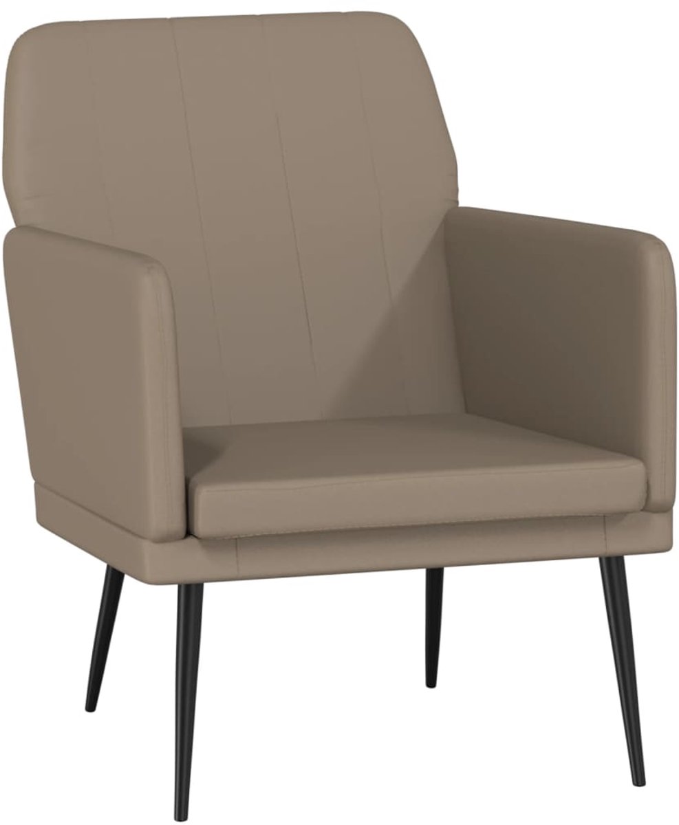 vidaXL Fauteuil - 61x78x80 - cm - kunstleer - cappuccinokleurig