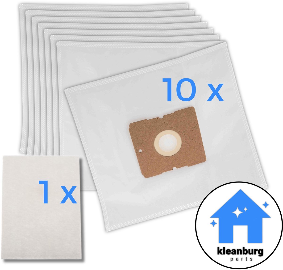 Kleanburg® - Inventum - Tomado - Princess - PH95 - Stofzuigerzakken - 10 stuks
