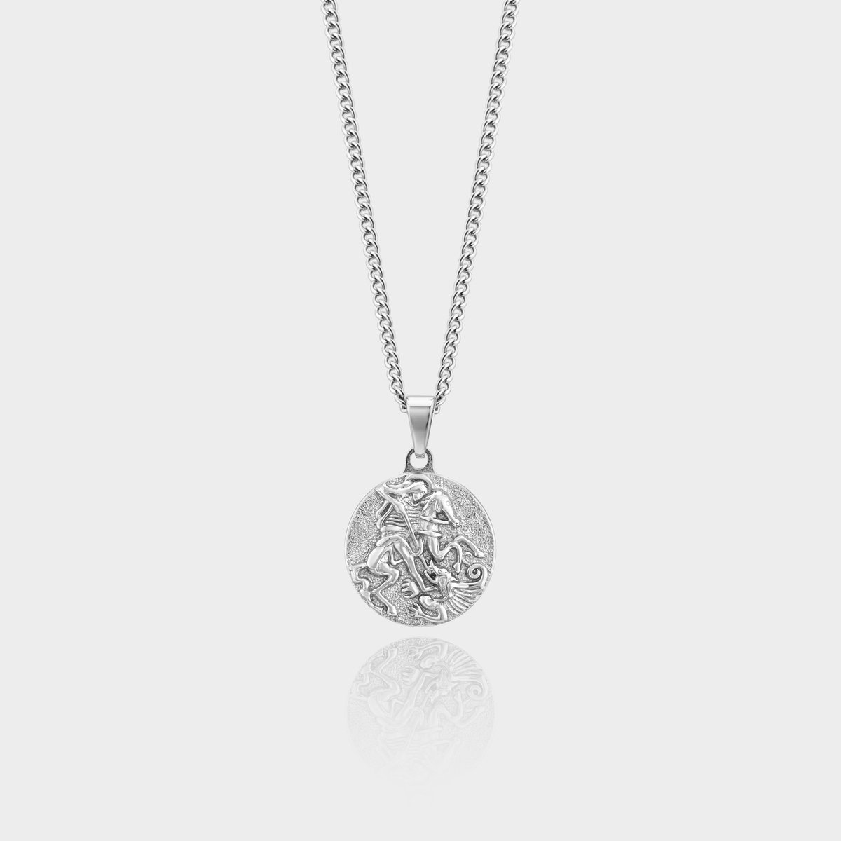 Apollo Hanger Ketting - Zilveren Ketting - 50 cm lang - Ketting Heren met Hanger - Griekse Mythen - Olympus Jewelry