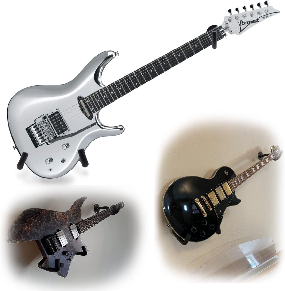 Horizontale Gitaar Muurbeugel voor Gitaar en Bas