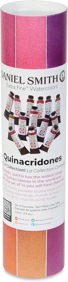 Aquarelverf Set van 14 Kleuren - Professionele Kwaliteit - Quinacridon Collectie