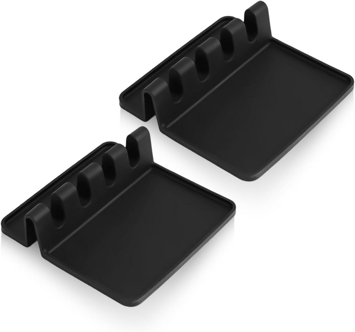 Set van 2 Siliconen Lepelrekken voor Keukengerei, Ergonomisch & Multifunctioneel