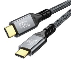 USB C Kabel 240W Snellader - USB C naar USB C kabel - 40Gbps - USB 4.0 - 8K Video - 2 Meter