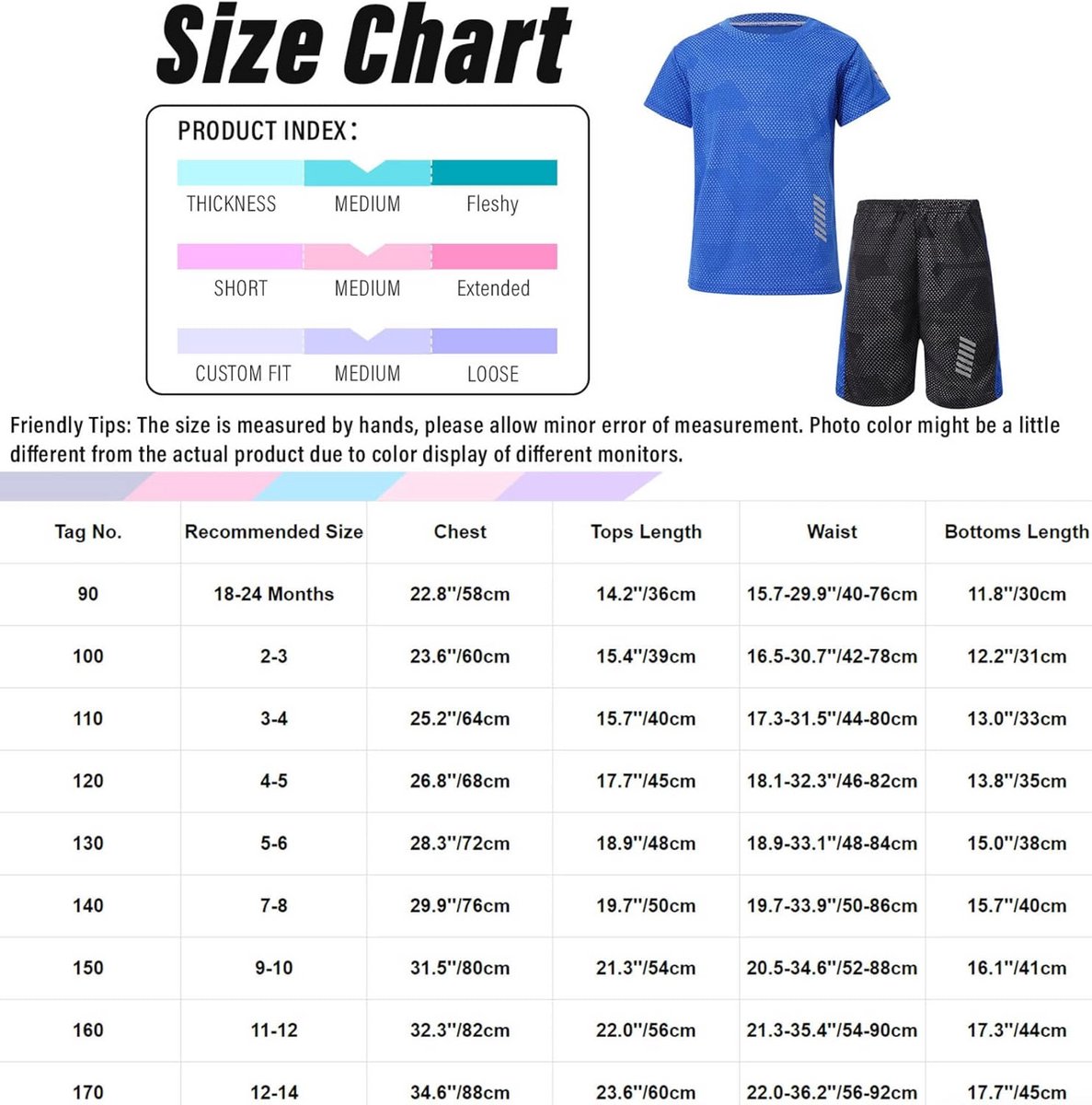 Jongens Trainingspak Kort Zomer Sportpak T-shirt en Korte Broek Voetbal Basketbal Kleding
