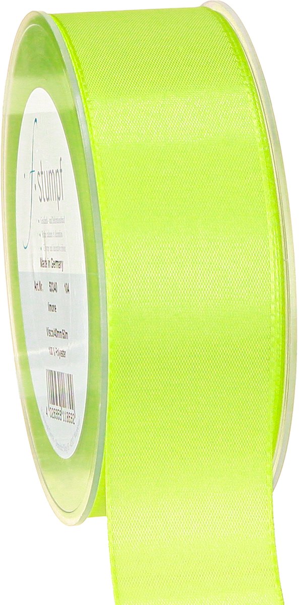 Cadeaulint decoratief lint zelfkant limoengroen 40mm 50m