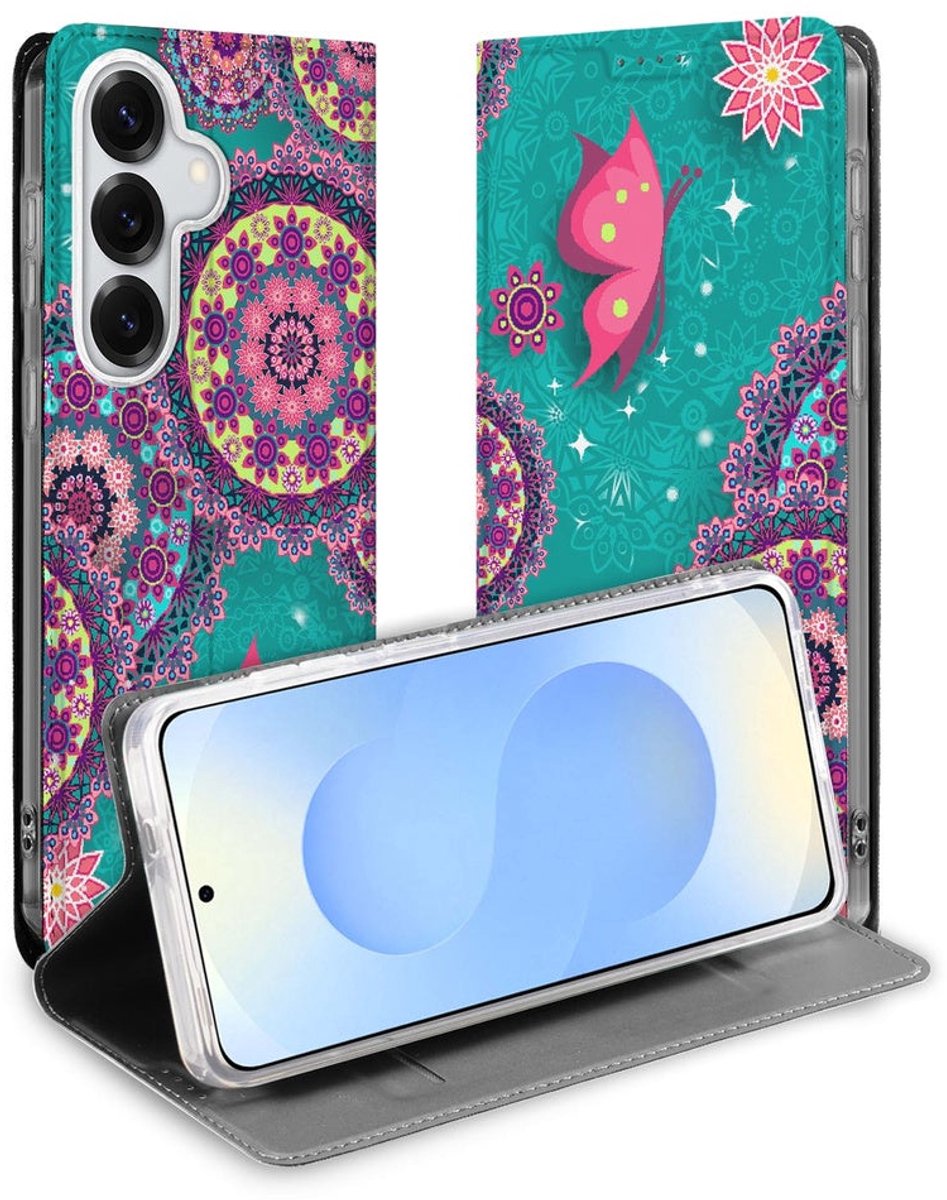 Samsung Galaxy S26 Flip Style Cover Cirkels en Vlinders