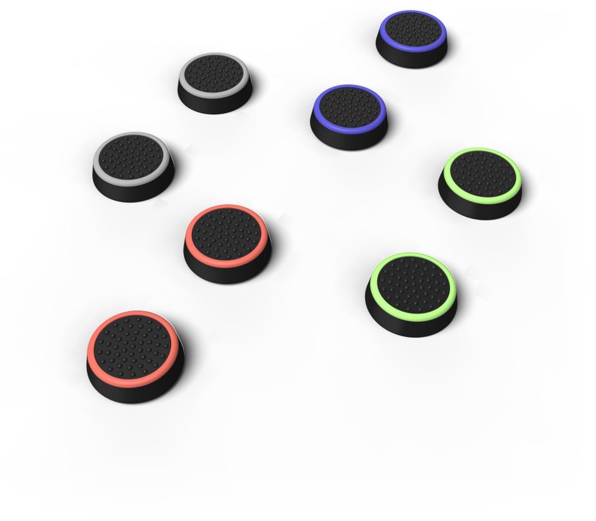uRage Set control-stick-opzetstukken "Colors" 8in1 voor PlayStation/Xbox