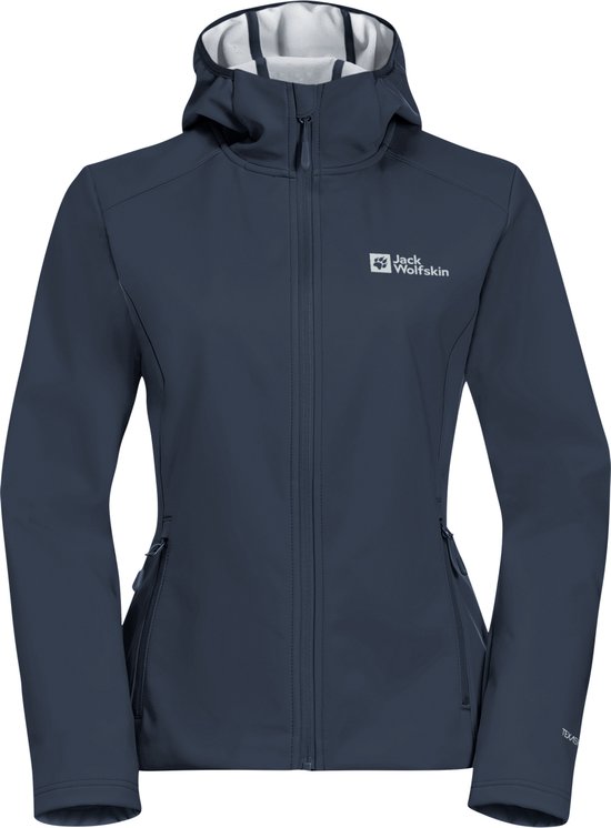 Jack Wolfskin BORNBERG HOODY W Veste de Randonnée Femme-midnight sky / grey