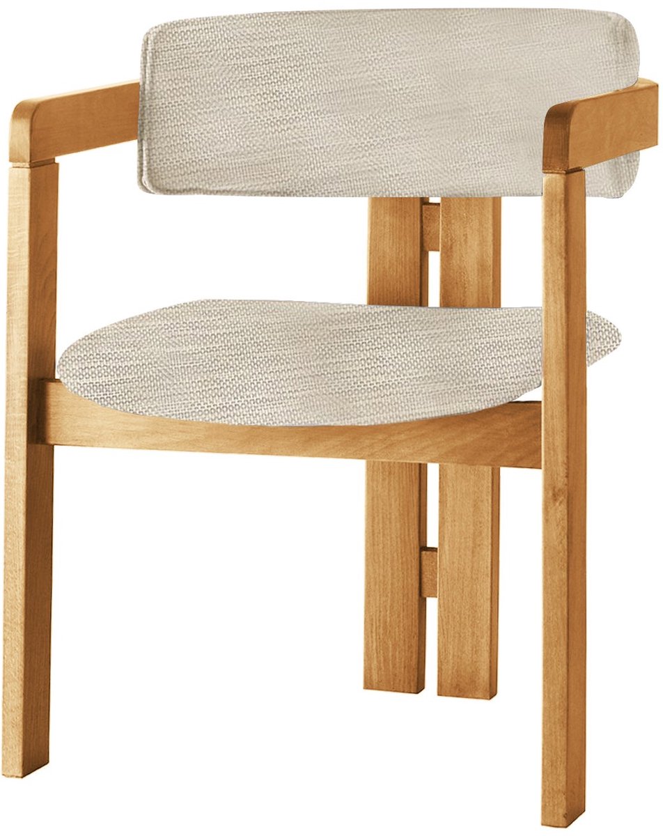Skye Decor , Stoel, CO-046, Hout, Lichtgrijs & Eiken, 58 x 49 x 76 cm