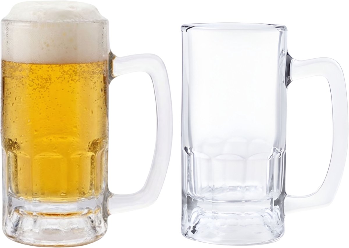 Vicrila Bierpul - 2x - glas - 36 cl - duits bierglas met handvat - klassiek model - oktoberfest