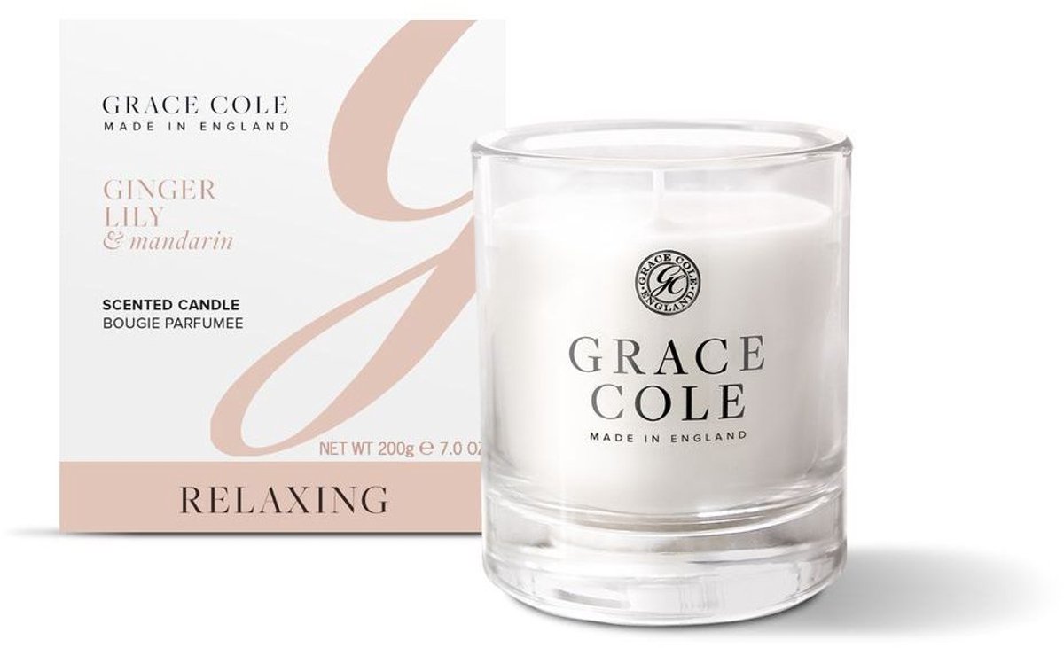 Grace Cole Ginger Lily & Mandarin Scented Candle (1 stuk)