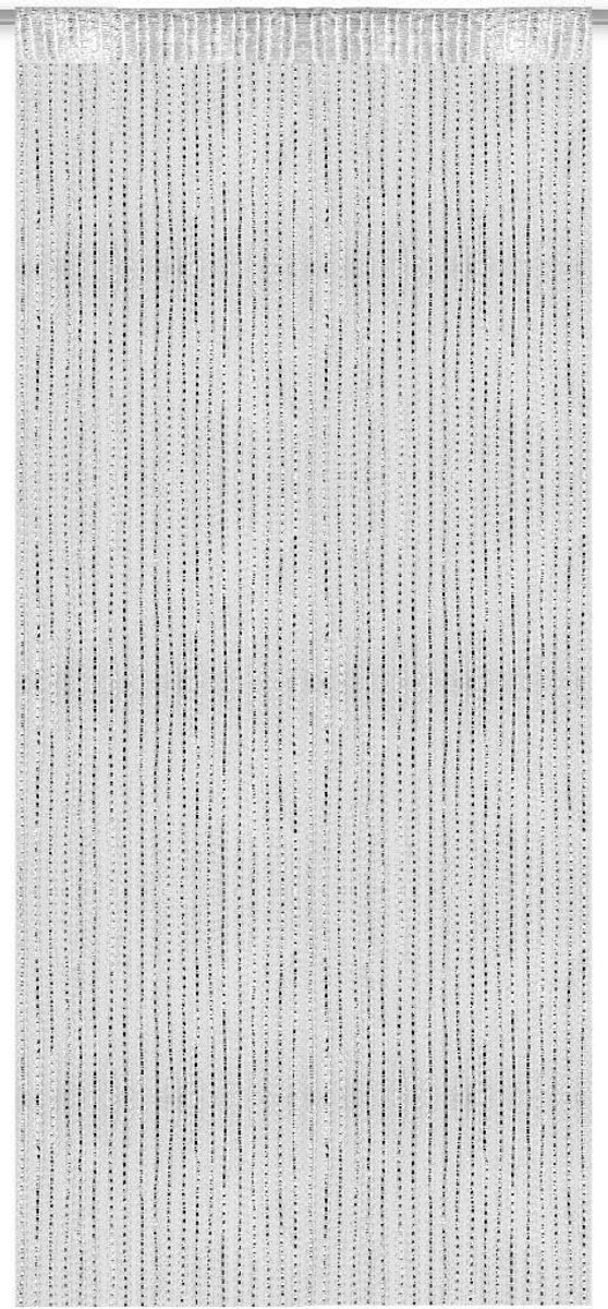Hoogwaardig Draadgordijn 140x250 cm Wit Metaallook Inclusief Inzetbescherming