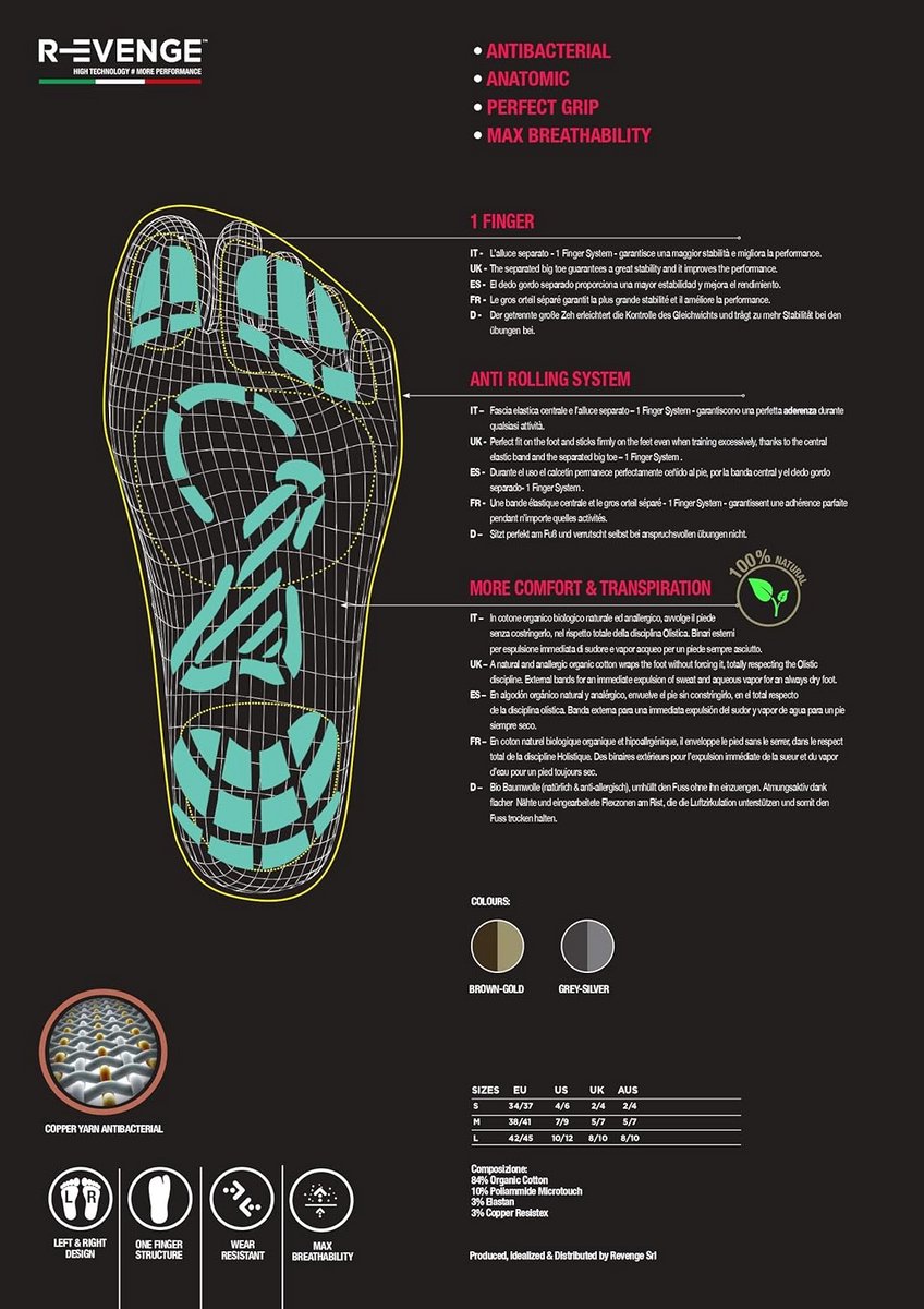 Antislip Yogahouding Sokken met Grippers - Biologisch Katoen en Antibacterieel