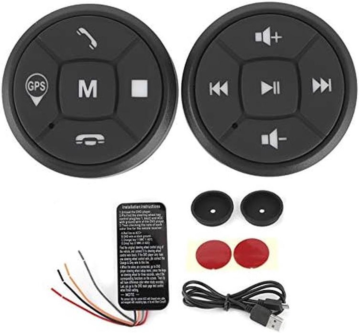 Universele Draadloze Stuurwiel Afstandsbediening voor Auto GPS DVD en Media