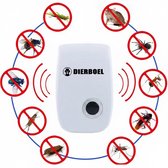 Dierboel - 4-Pack Ultrasone Ongedierte Verjager - Muizenverjager - Vliegenverjager - Muggenstekker - Geen Chemicaliën of Gif - Ook Voor Geaarde Stopcontacten
