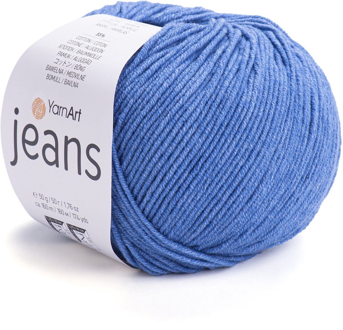 YarnArt Jeans – Katoenmix Breigaren – 50g – 160m – 55% Katoen / 45% Acryl – Voor Amigurumi & Kleding - Kleur 16