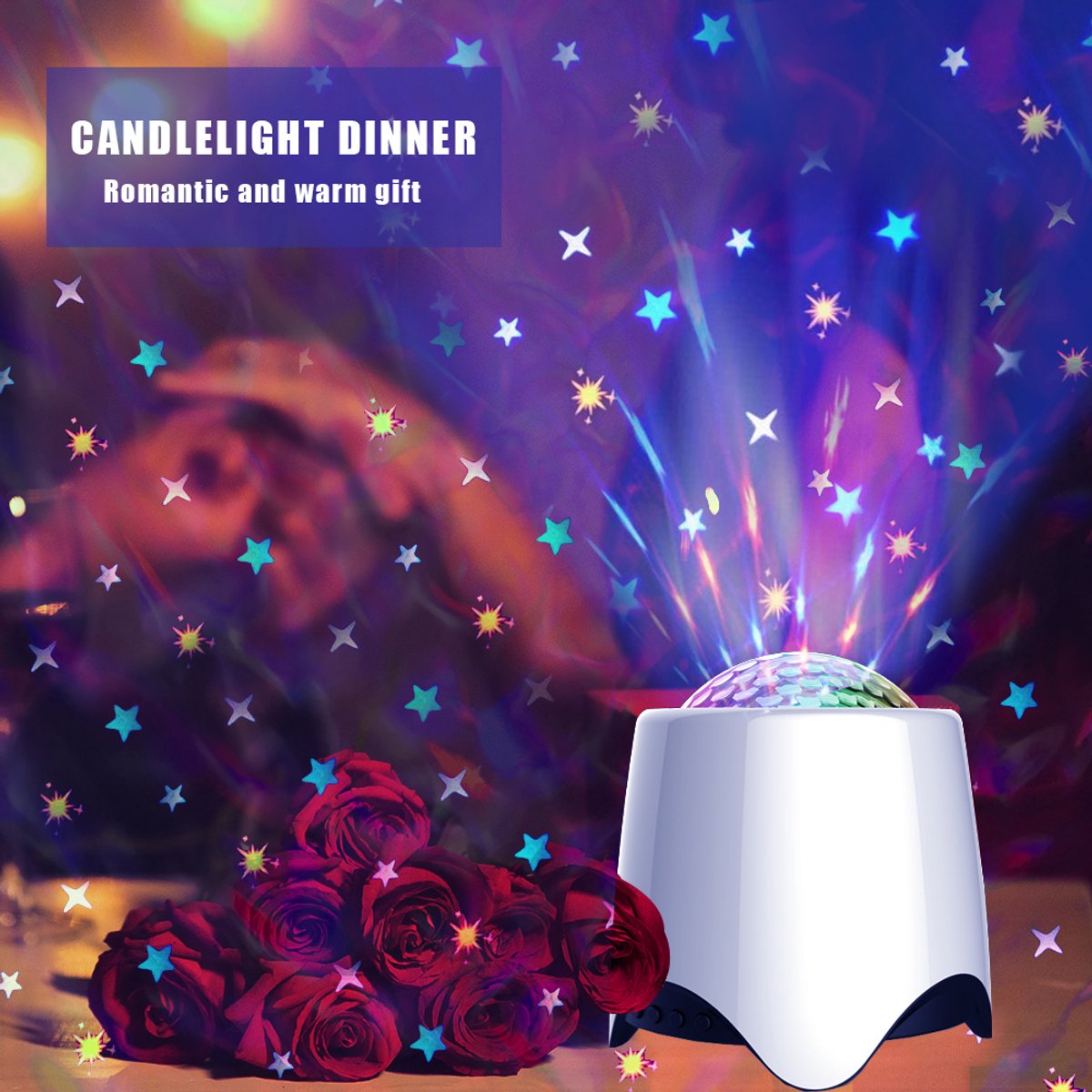 MUPOO Smart Sterrenhemel Projector met 56 Lichteffecten & Bluetooth Speaker - Galaxy Projector Baby & Kind met White Noise & Muziek - Galaxy Nachtlampje met Afstandsbediening & Timer - Sfeerverlichting voor Slaapkamer & Cadeau voor Kinderen & Baby – foto 5