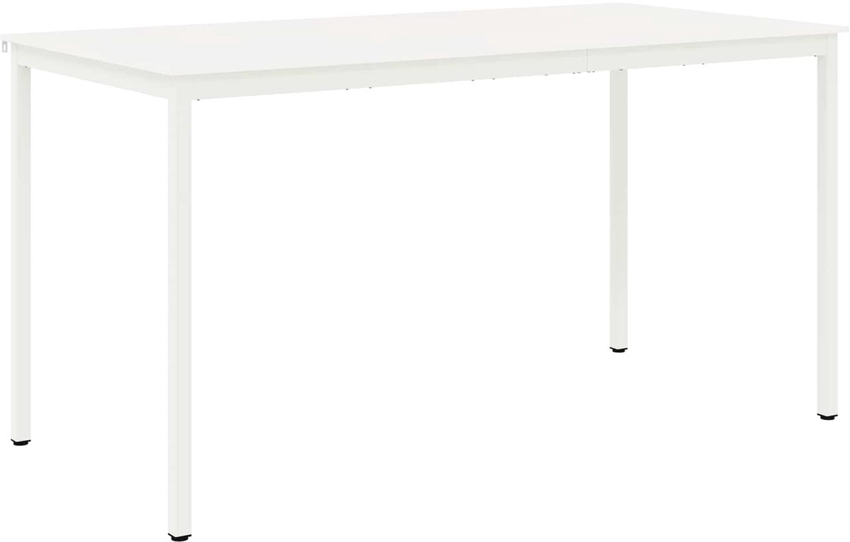 vidaXL Bartafel - 200 - x - 100 - x - 105 - cm - Massief - grenenhout - Wit - Rechthoekig