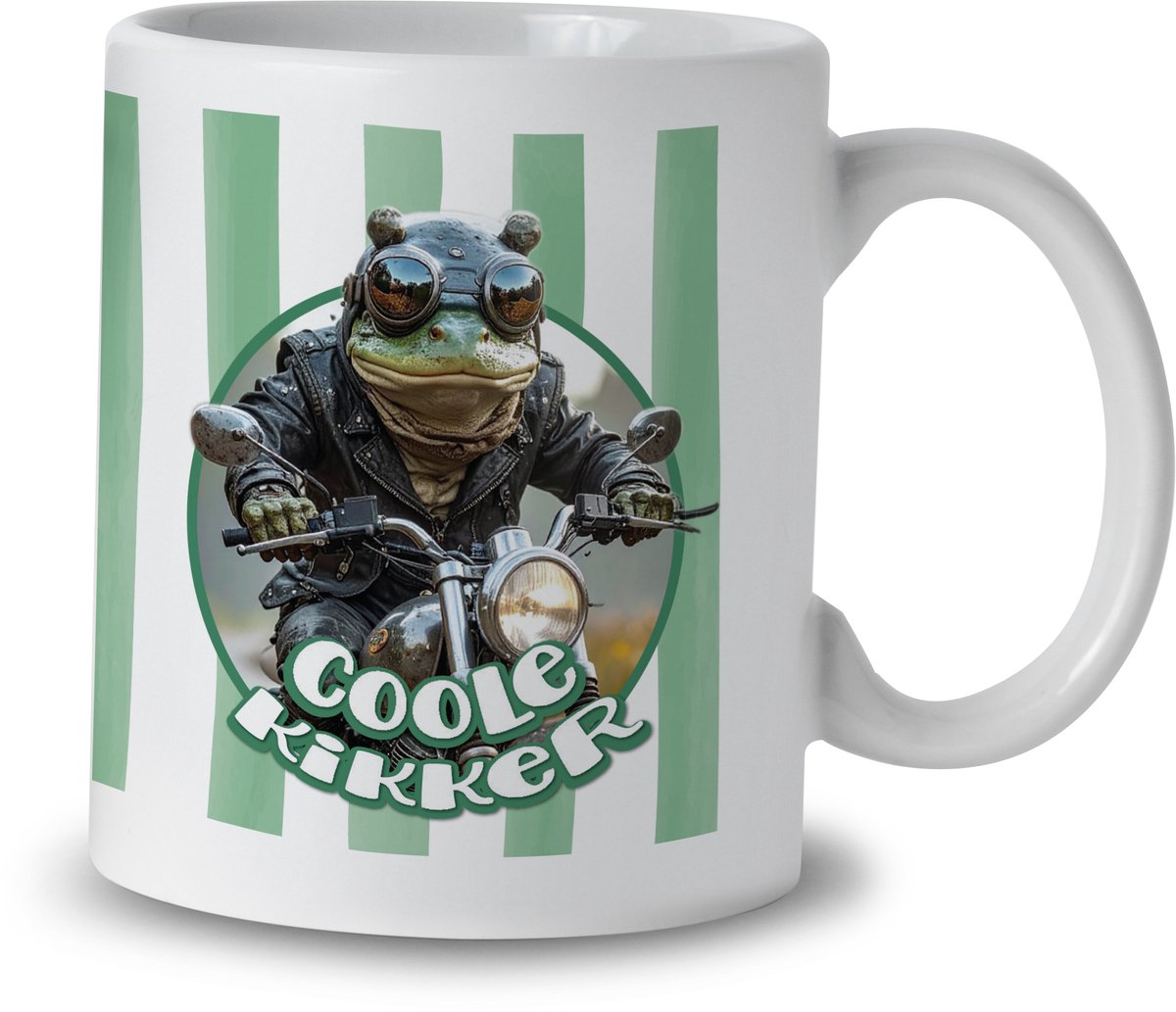 Mok – Coole kikker – Keramiek – 325 ml – Cadeau