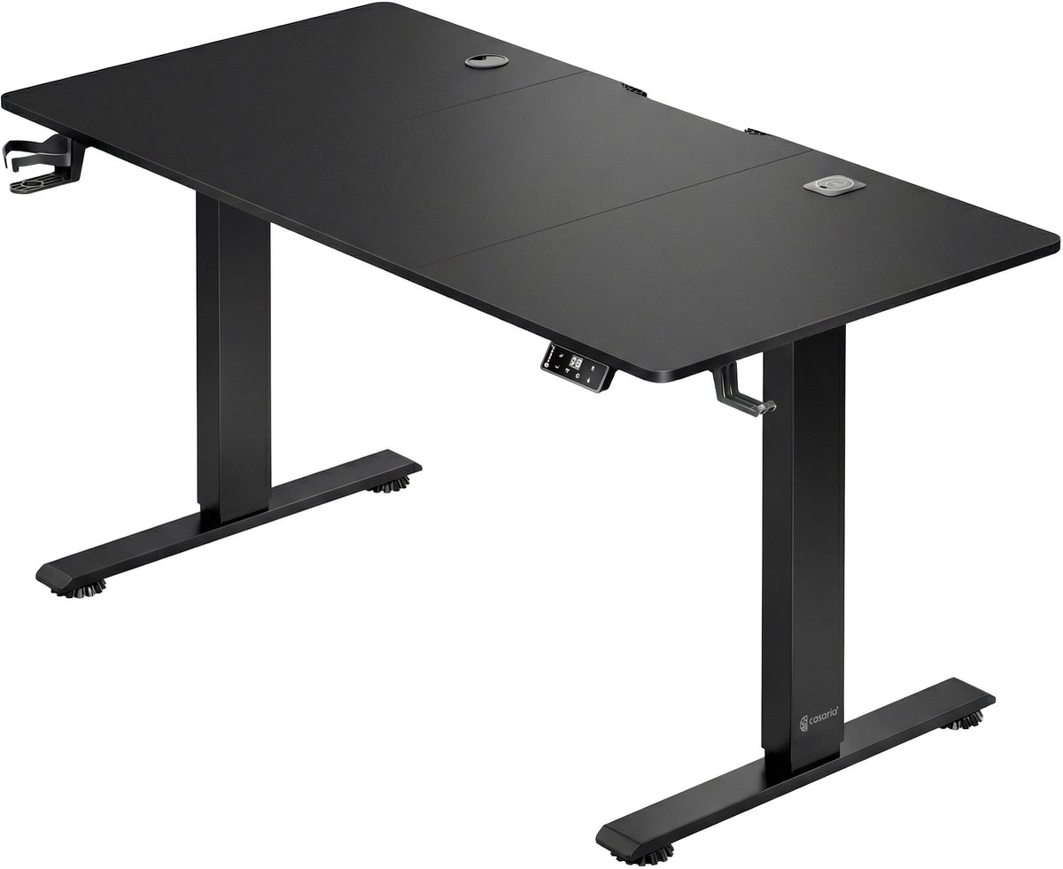 Casaria Elektrisch Zit-sta Bureau 160x75cm USB Charger