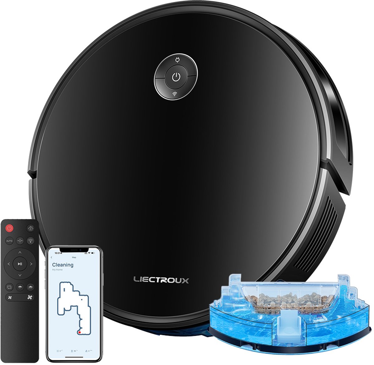 LIECTROUX C7 Robotstofzuiger met Dweilfunctie 6000Pa Zuigkracht - LIECTROUX ROBOTICS - €119,00