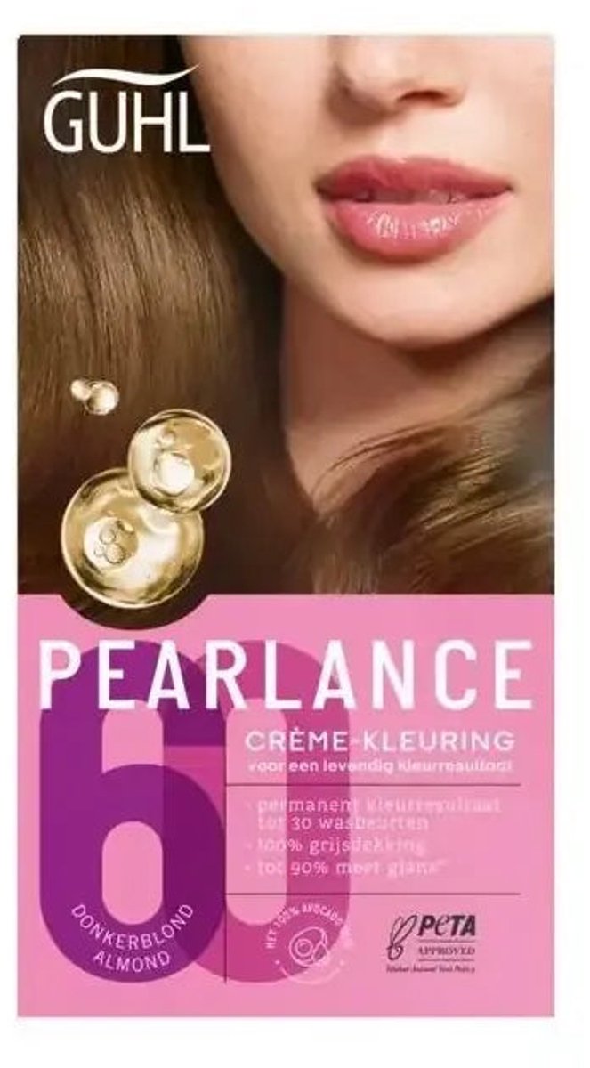 Guhl Pearlance Intensieve Crème haarkleuring - N60 Donkerblond Almond