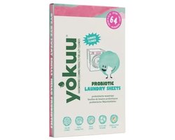 YOKUU Probiotische Wasstrips - 64 Wasbeurten - Zomerbloemen Geur - Reis Wasmiddel - Ultra Geconcentreerd en Voorgedoseerd - Ecologisch Wasproduct