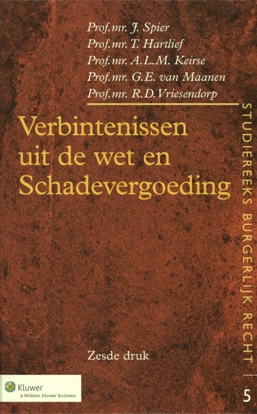 Studiereeks burgerlijk recht 005 - Verbintenissen uit de wet ... - cover