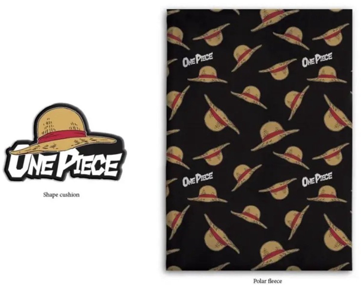 One Piece fleece plaid + kussen 100 x 140 cm - polyester